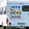 Personalized RV Decal - America 250th Anniversary, Camping Gifts for Campers, Couple - Furry Camping Crew