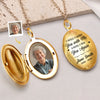 Personalized Photo Locket Necklace - Meaningful Memorial Gift - I Will Carry You With Me