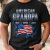 Personalized America 250th Anniversary T-shirt, Hoodie – Gifts For Dad, Grandpa – Stars, Stripes & Legacy