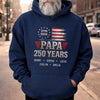 Personalized America 250th Anniversary T-shirt, Hoodie – Gifts For Dad, Grandpa – The Original American Legend