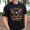 Personalized T-Shirt With Sleeve Design – Gifts For Grandpa, Dad – My Greatest Legacy