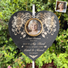 Personalized Photo Memorial Garden Slate & Hook - Meaningful Memorial Gift - Always In My Heart