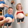 Personalized Photo Squishy Acrylic Fridge Magnet – Anniversary Gifts For Couple – Official Belly Appreciation Club