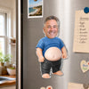 Personalized Photo Squishy Acrylic Fridge Magnet – Anniversary Gifts For Couple – Official Belly Appreciation Club