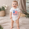 Personalized America 250th Anniversary Baby Onesie - Gifts For New Moms, New Dads, New Parents - My First 4th Of July