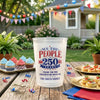 Personalized America 250th Anniversary Party Cups - Gifts For Family - Proud Hearts Strong Nation