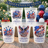 Personalized America 250th Anniversary Party Cups - Gifts For Family - Born For Freedom Built To Last