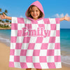 Personalized Poncho Beach Towel - Summer Gifts For Family Members - My Favorite Bright Sunny Escape