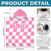 Personalized Poncho Beach Towel - Summer Gifts For Family Members - My Favorite Bright Sunny Escape
