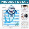 Personalized Poncho Beach Towel - Summer Gifts For Family Members - Beware Of Cute Shark Bites