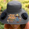 Personalized Hat With Fans Solar Power - Gifts For Gardeners - Living My Happiest Earthy Dream