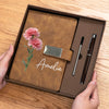 Personalized PU Leather Notebook – Gifts For Women, Besties, Sisters, BFF – Blessed With Inner Sunshine