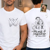 Personalized Photo Unisex T-shirt – Anniversary Gifts For Couple – Love In Every Line