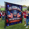 Personalized USA World Football Backdrop - Gifts For Sports Lovers - Rocking The Ultimate Team Spirit