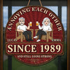 Personalized Wood Sign – Camping Gifts For Couple – Growing Older, Never Growing Apart