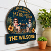 Personalized Wood Sign – Camping Gifts For Couple – Grill Master, Party Captain