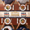 Personalized America 250th Anniversary Table Runner – Gifts For Family Members – Proud Hearts Rise High