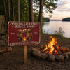 Personalized Home Decor Metal Sign - Gifts For Campers, Couple - Love Drives Us Crazy