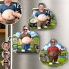 Personalized Photo Dad Bod Belly Squishy Acrylic Fridge Magnet – Gifts For Dad, Grandpa, Golf Lovers – Nice Swing
