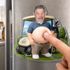 Personalized Photo Dad Bod Belly Squishy Acrylic Fridge Magnet – Gifts For Dad, Grandpa, Golf Lovers – Nice Swing