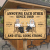 Personalized Home Decor Metal Sign - Gifts For Campers Couple - Adventure Awaits Us