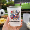 Personalized Party Cups - Gifts For Soccer Lovers, Sports Fans, Sports Lovers - Born To Cheer Together