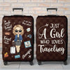 Personalized Luggage Cover – Vacation Gift For Adventure Travel Lovers – Love Is An Endless Journey