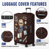 Personalized Luggage Cover – Vacation Gift For Adventure Travel Lovers – Love Is An Endless Journey