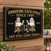 Personalized Home Decor Metal Sign - Gifts For Campers Couple - Love Is The Greatest Adventure