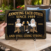 Personalized Home Decor Metal Sign - Gifts For Campers Couple - Love Is The Greatest Adventure