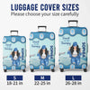 Personalized Luggage Cover – Vacation Gift For Adventure Travel Lovers – Up In The Clouds, Where I Belong