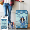 Personalized Luggage Cover – Vacation Gift For Adventure Travel Lovers – Up In The Clouds, Where I Belong