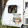 Personalized RV Decal - Camping Gifts for Campers, Couple, Dog Cat Lovers - Adventure Together