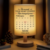 Personalized Linen Bedside Table Lamp - Memorial Sympathy Gifts - Always Near Always Loved