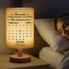 Personalized Linen Bedside Table Lamp - Memorial Sympathy Gifts - Always Near Always Loved