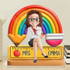 Personalized Acrylic Plaque – Back To School Gifts For Teachers – Teaching Under A Rainbow Of Possibilities