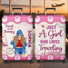 Personalized Luggage Cover – Travel Gifts For Women – Adventure Awaits