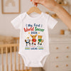 Personalized World Football Baby Onesie – Baby Shower Gifts For Football Lovers, New Parents – My First Champion Cup