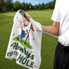 Personalized Photo Golf Towel – Gifts For Golf Lovers, Sports Fans – Golf Is My Happy Place