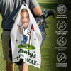 Personalized Photo Golf Towel – Gifts For Golf Lovers, Sports Fans – Golf Is My Happy Place