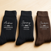 Personalized Embroidered Socks – Groomsmen Proposal Wedding Gifts For Groomsmen – The Groomsmen Crew