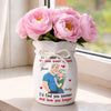Personalized Flower Vase With Ribbon – Anniversary Gifts For Couple – Loving You All Over Again