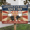 Personalized Home Decor Metal Sign - Anniversary Gifts For Couple - Love You, You Weirdo