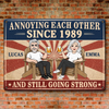 Personalized Home Decor Metal Sign - Anniversary Gifts For Couple - Love You, You Weirdo