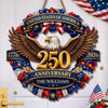 Personalized America 250th Anniversary Wood Sign - Gifts For Family - Strength That Stands The Test Of Time