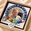 Personalized Photo Rainbow Bridge Bracelet - Memorial Sympathy Gifts - Your Light Lives On