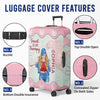 Personalized Luggage Cover – Travel Gifts For Women – Wander More Worry Less