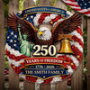 Personalized America 250th Anniversary Wood Sign - Gifts For Family - Proud Hearts, Strong Nation