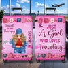 Personalized Luggage Cover – Travel Gifts For Women – Collecting Memories Worldwide