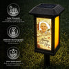Personalized Photo Solar Garden Light - Memorial Sympathy Gifts - Gone From Sight Not From Heart